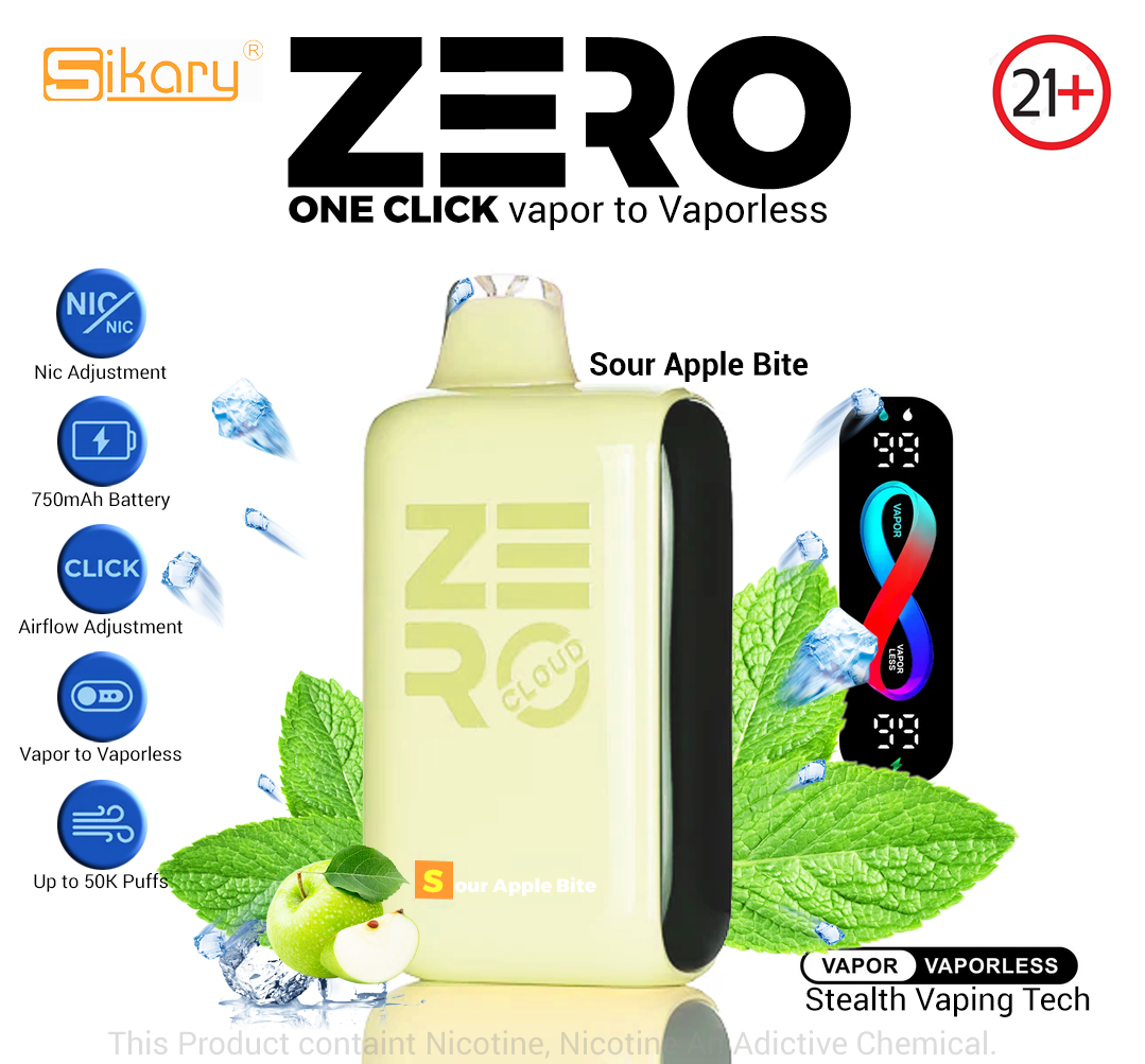 Zero Vaporless Sour Apple Bite